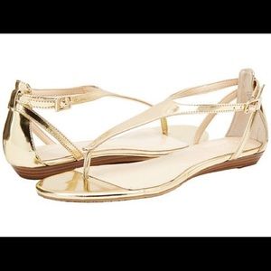 CK Kana Mirror Metallic Sandals